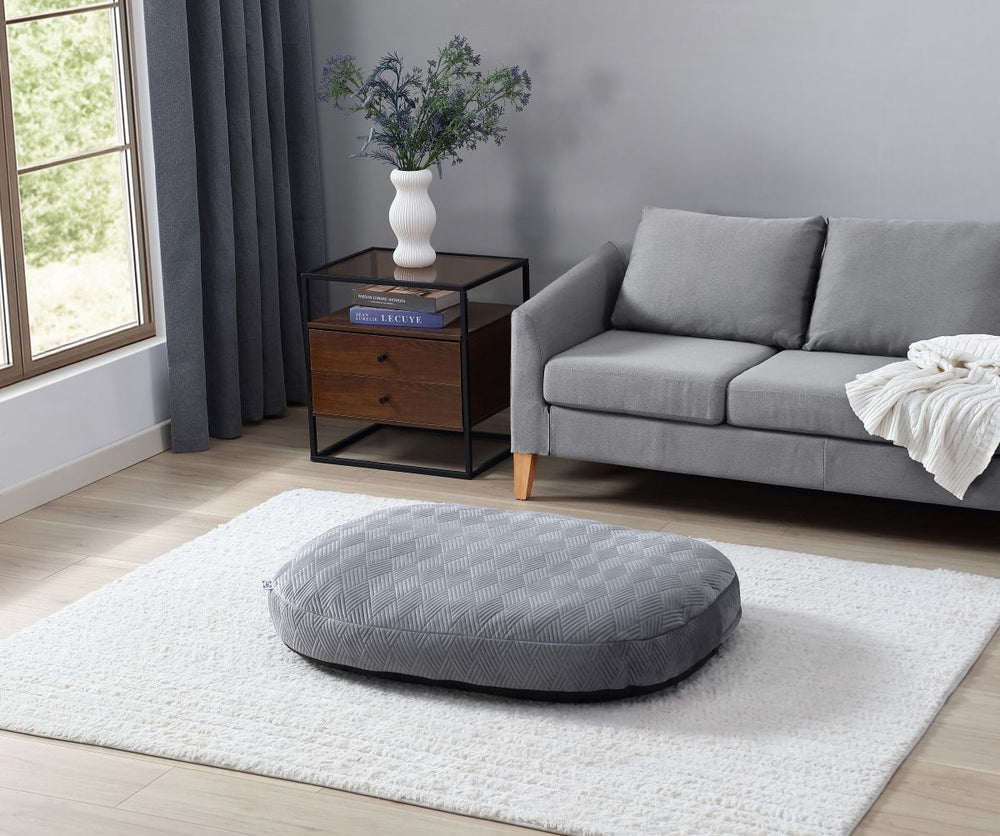 Sealy® Elegance Oval Pet Bed, Gray