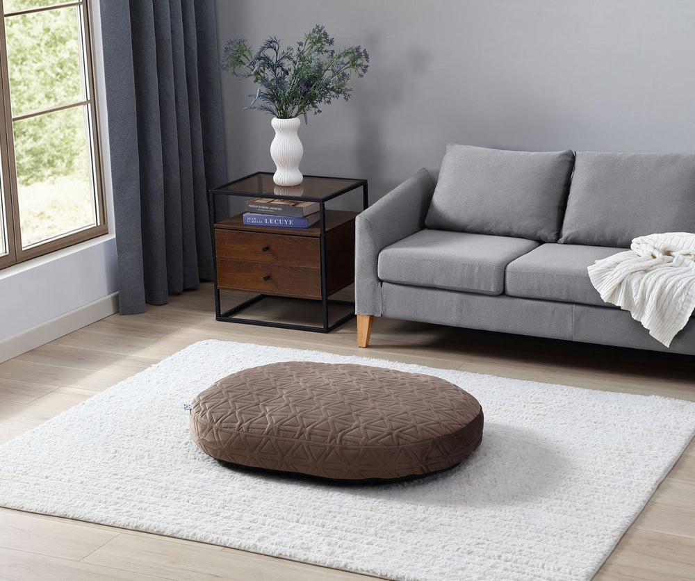 Sealy® Elegance Oval Pet Bed, Brown